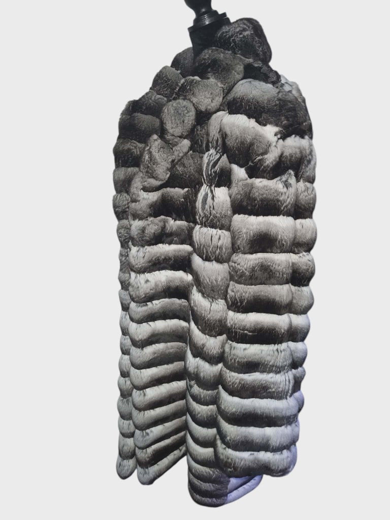 John Galliano chinchilla fur coat unisex women 18 men’s 44-46/L ~no duties