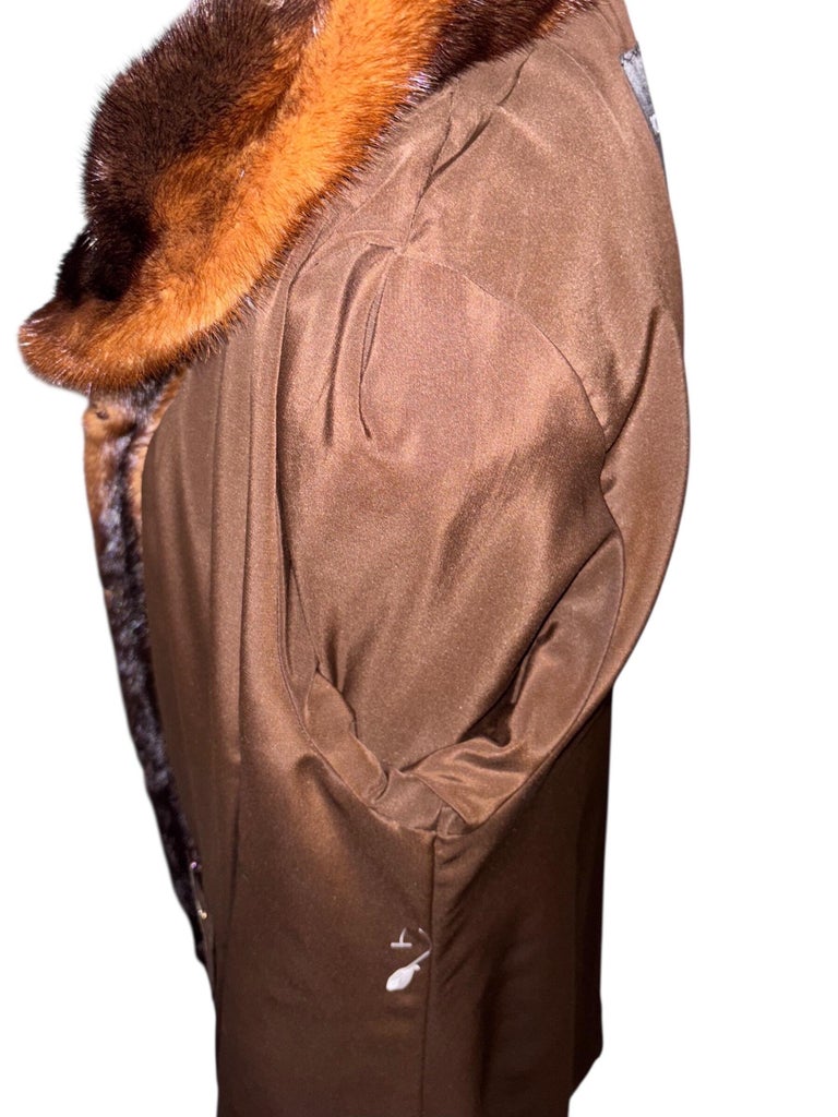 Holt Renfrew ombre mink fur coat size 8/M ~no duties