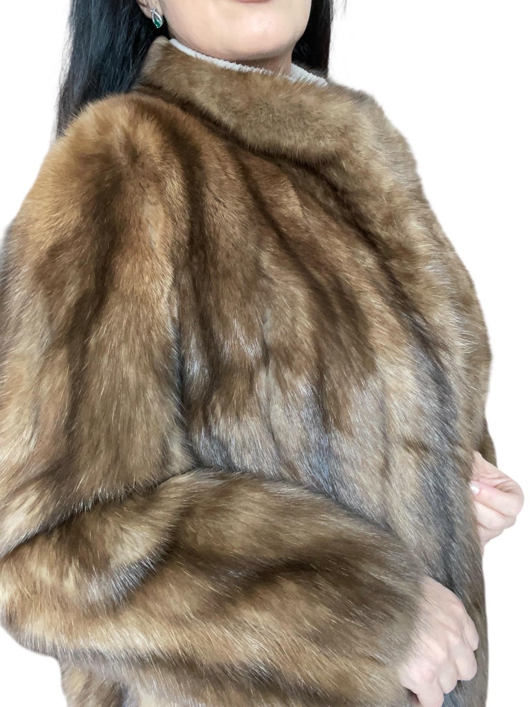 ~Unused Maximilian Russian sable fur coat silver tip 12400$ ~no duties