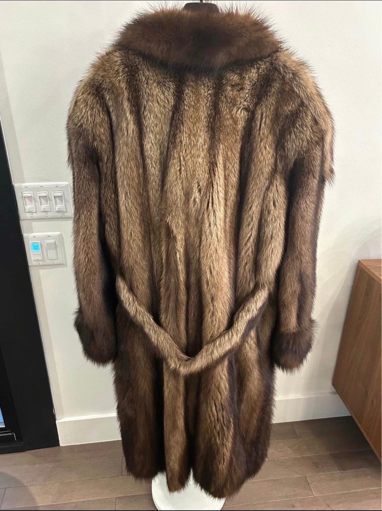 Big Tall Men's Fisher sable fur coat jacket size 50/L ~no duties