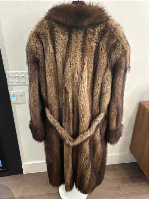 Big Tall Men's Fisher sable fur coat jacket size 50/L ~no duties