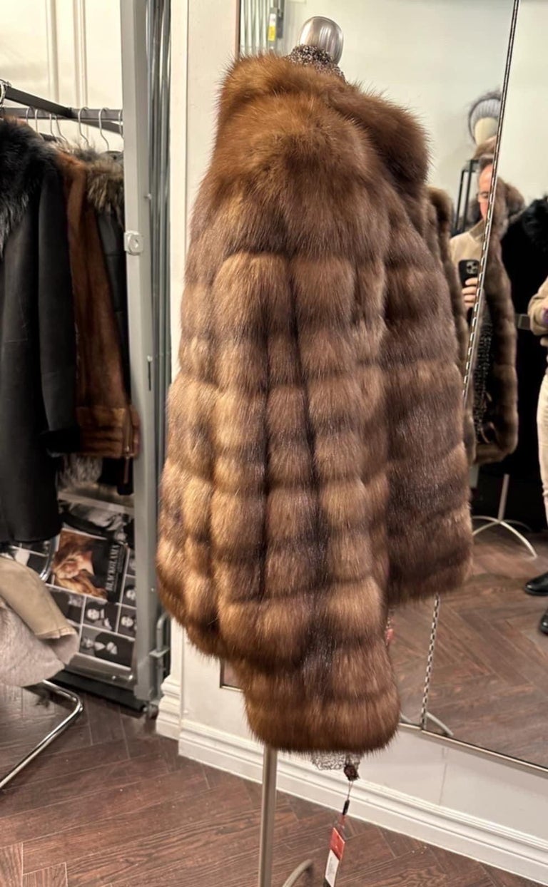 Vintage horizontal Christian Dior sable fur coat jacket ~no duties