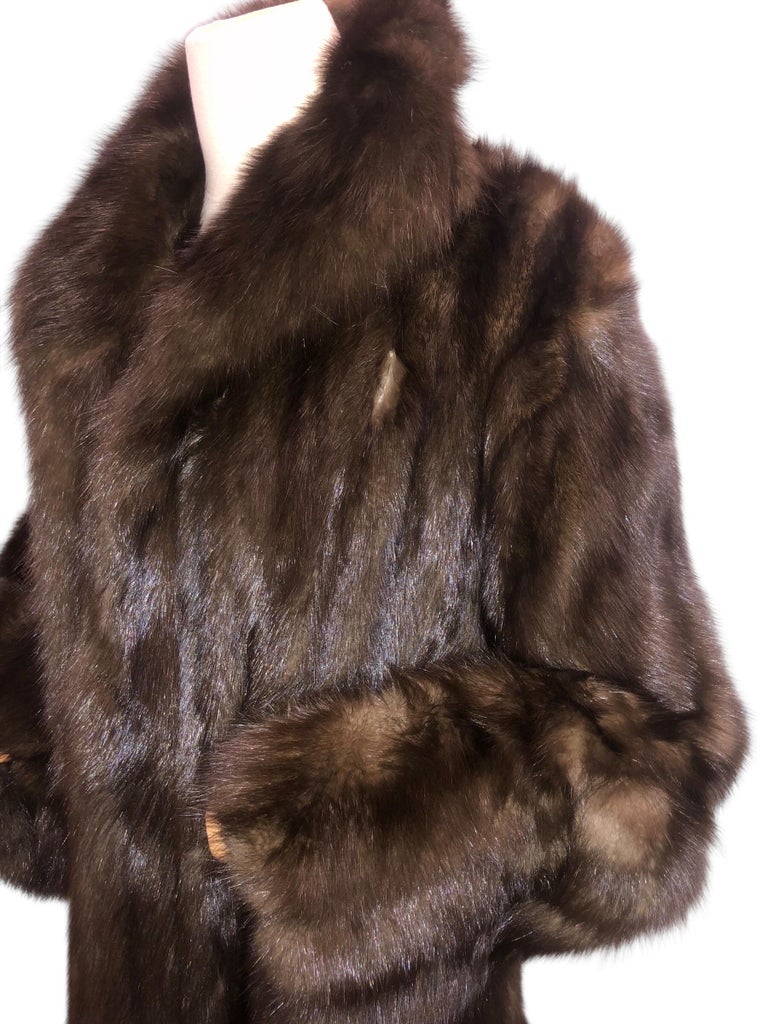 Carolina Herrera barguzin Russian sable fur coat 12/M tags 95k ~no duties