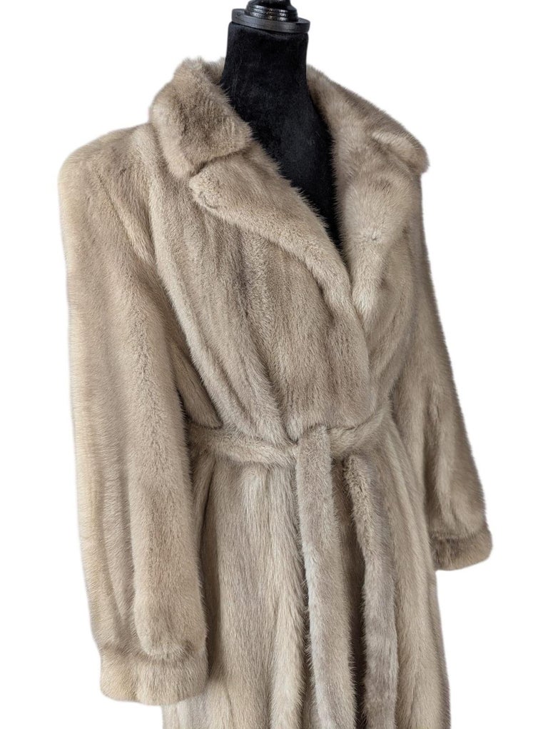 Mint robe style blush mink fur coat 8/M ~no duties