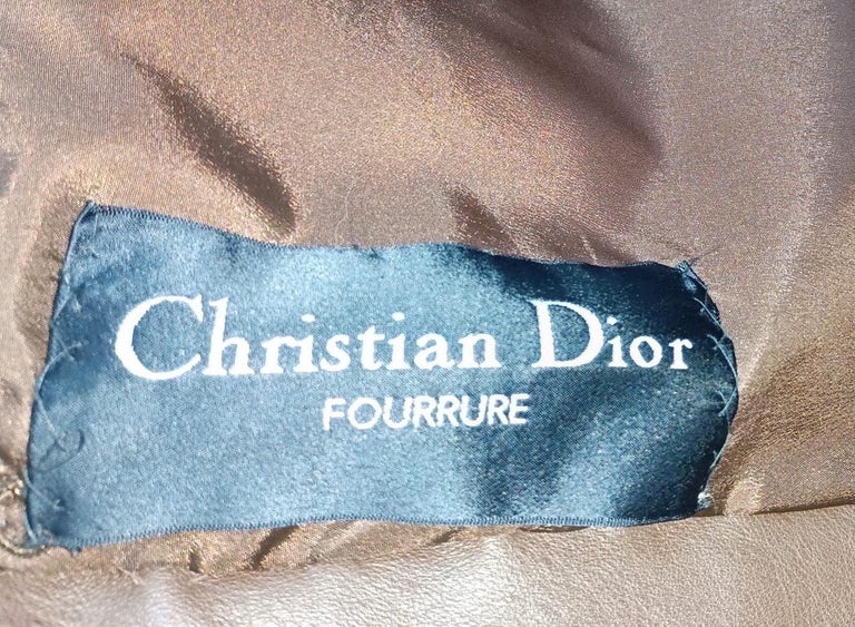 Emperial tortora Russian Sable fur coat size 24 185000$ Dior Label ~no duties