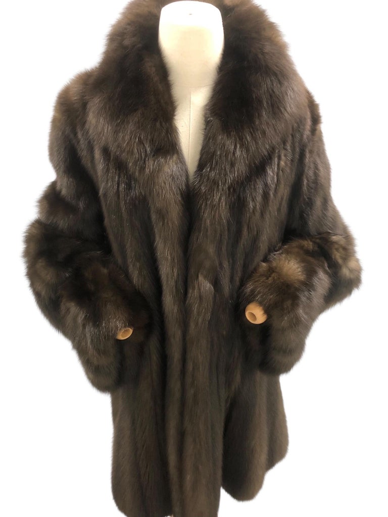 Carolina Herrera barguzin Russian sable fur coat 12/M tags 95k ~no duties
