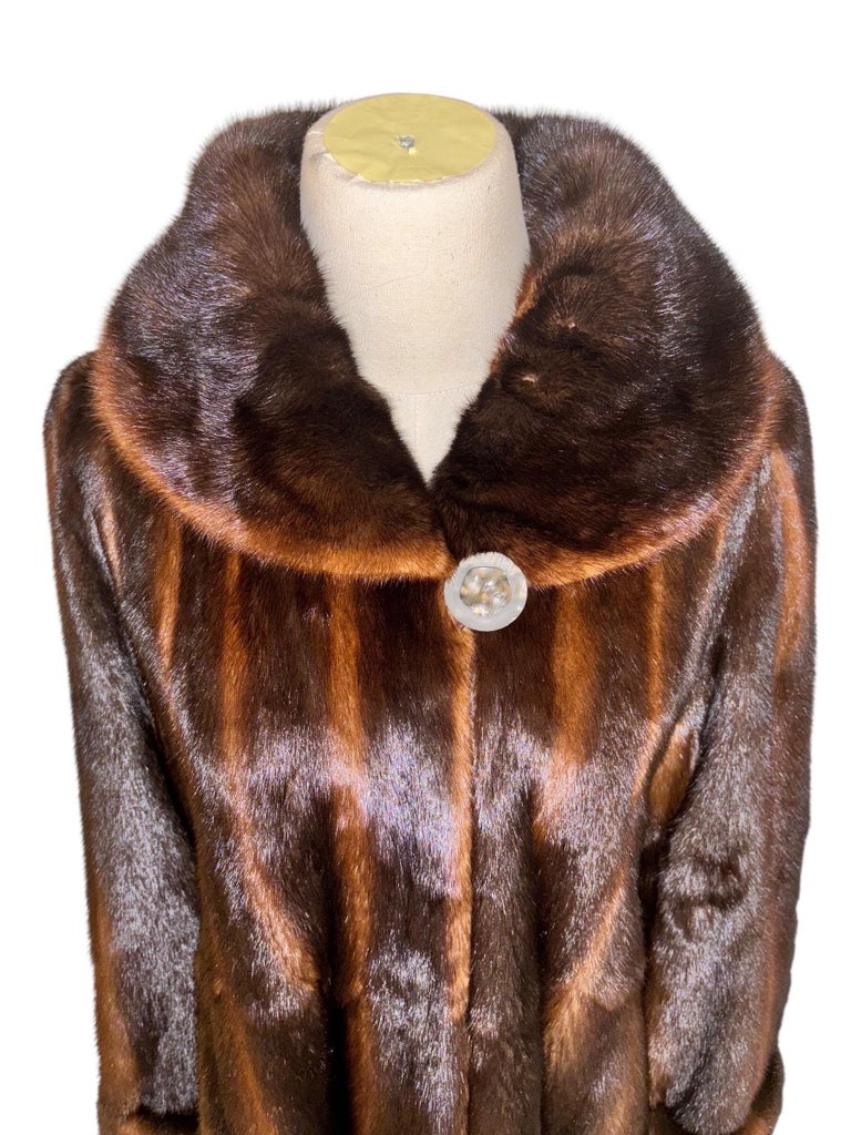 Holt Renfrew ombre mink fur coat size 8/M ~no duties