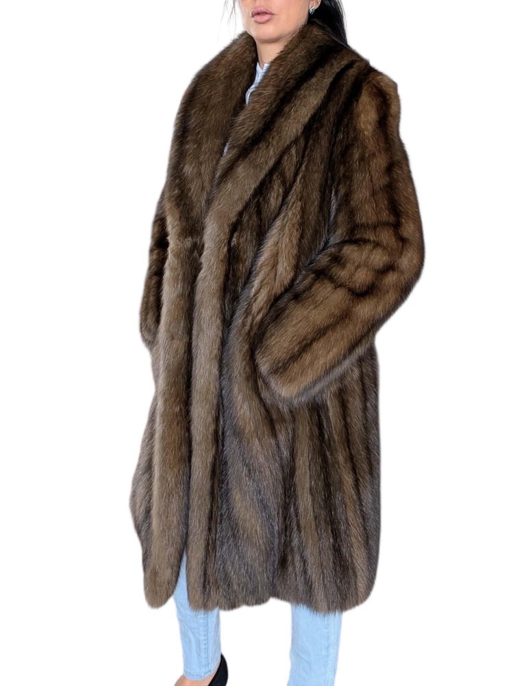 Emperial dark Russian Sable fur coat size 10 givenchy ~no duties