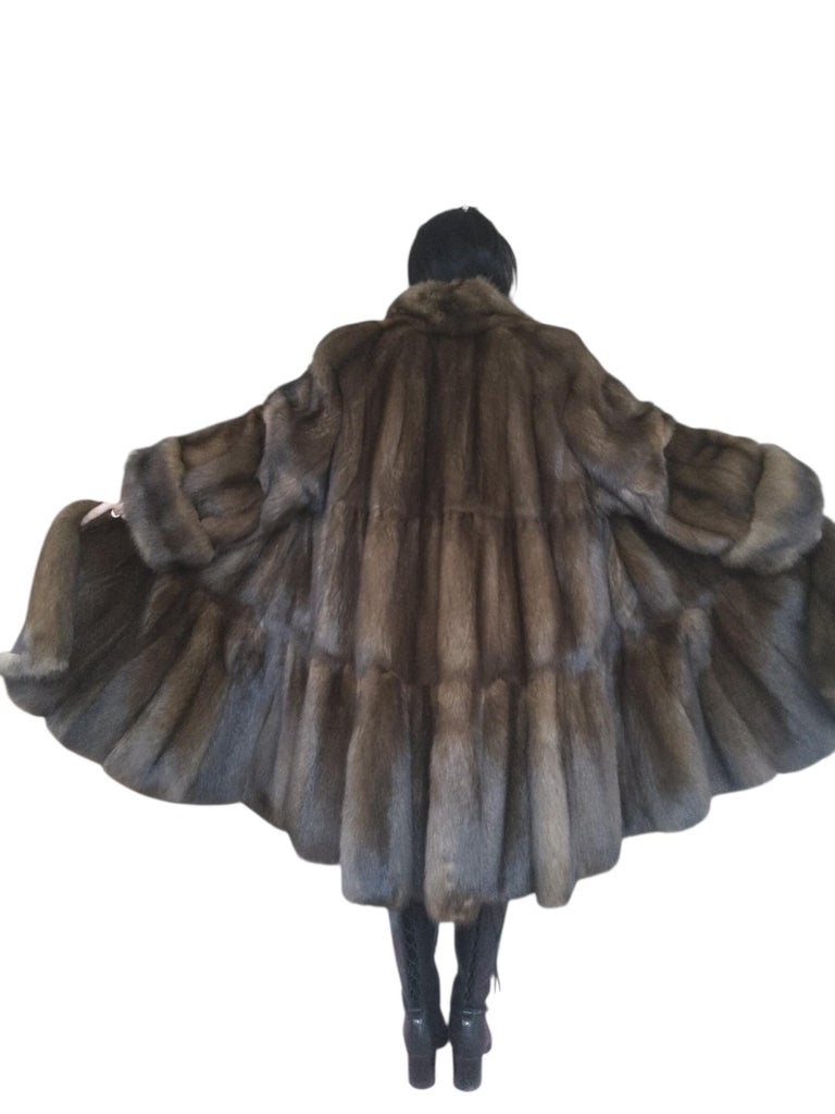 Emperial tortora Russian Sable fur coat size 24 185000$ Dior Label ~no duties