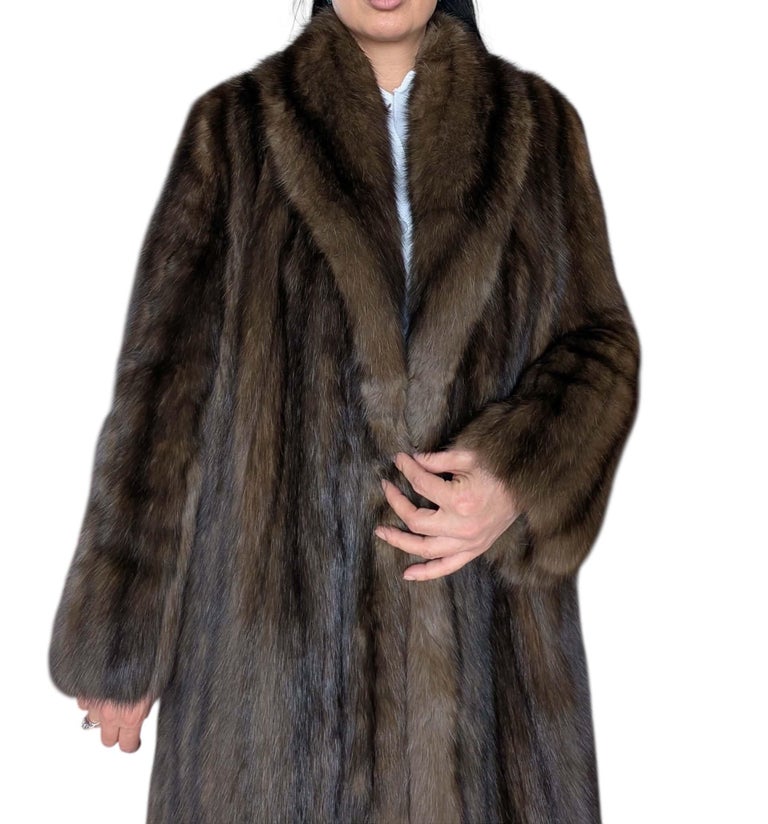 Emperial dark Russian Sable fur coat size 10 givenchy ~no duties