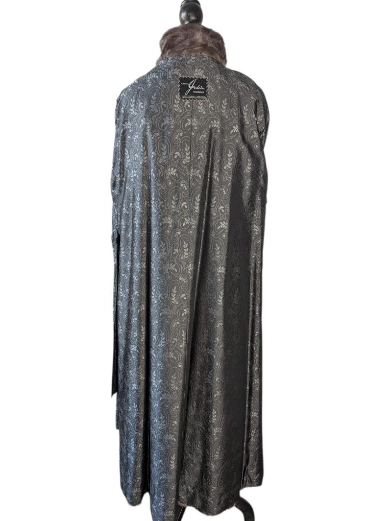 Brand new blue iris mink fur coat #805 ~no duties
