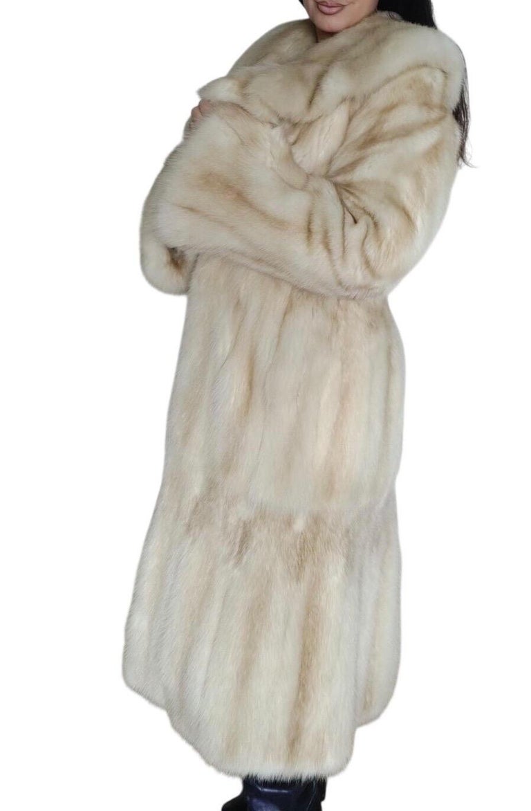 Brand new bisang rare golden Russian sable fur coat 8/M ~no duties