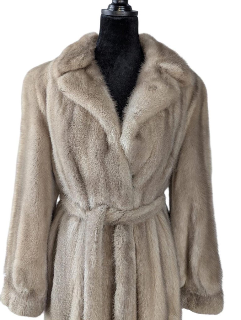 Mint robe style blush mink fur coat 8/M ~no duties