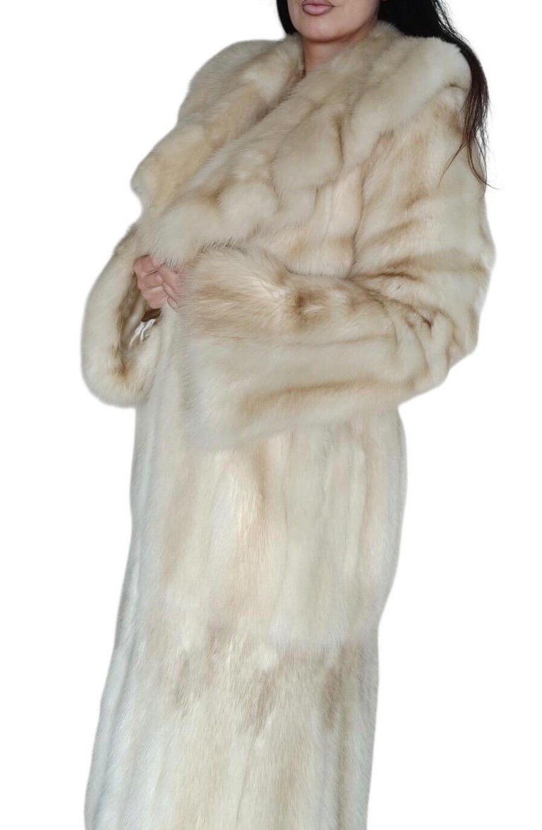 Brand new bisang rare golden Russian sable fur coat 8/M ~no duties