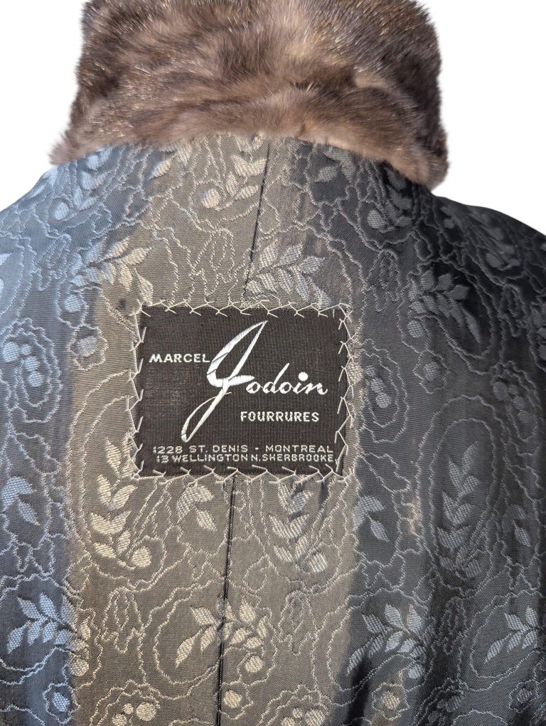 Brand new blue iris mink fur coat #805 ~no duties