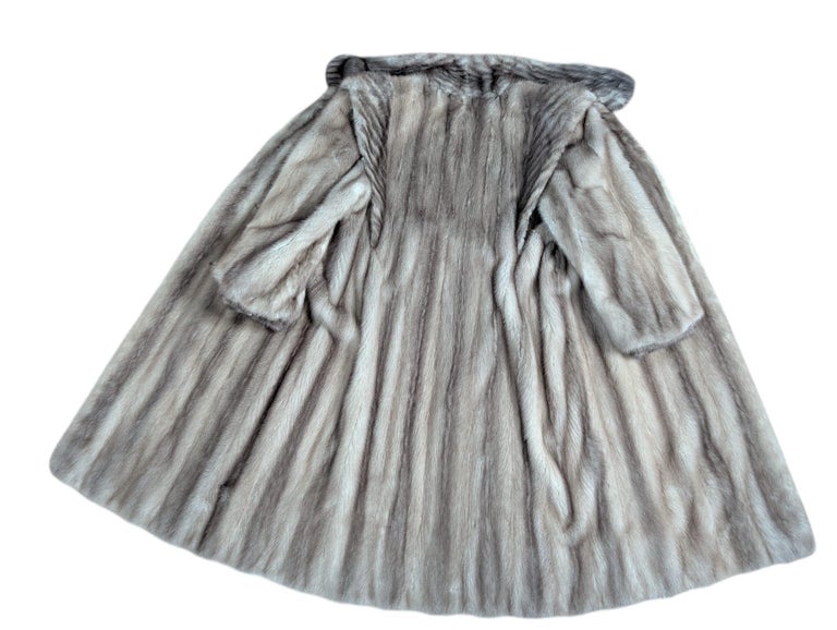 Mao wing 80’s pastel Lutetia mink fur coat 10/M ~no duties