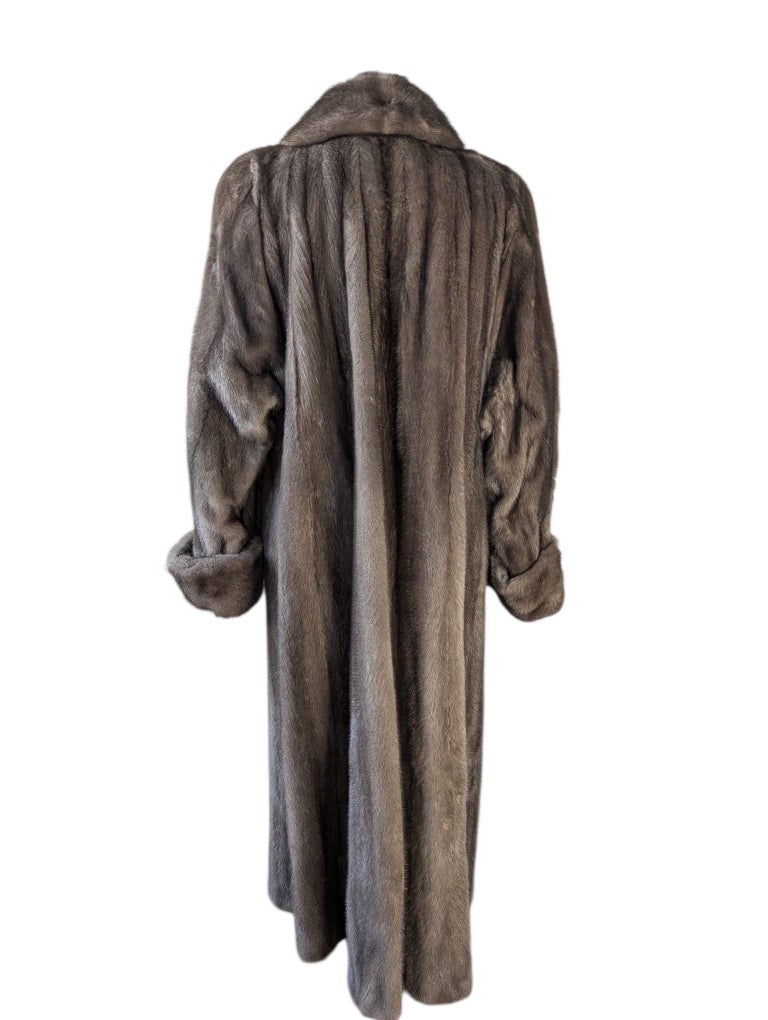 Brand new blue iris mink fur coat #805 ~no duties