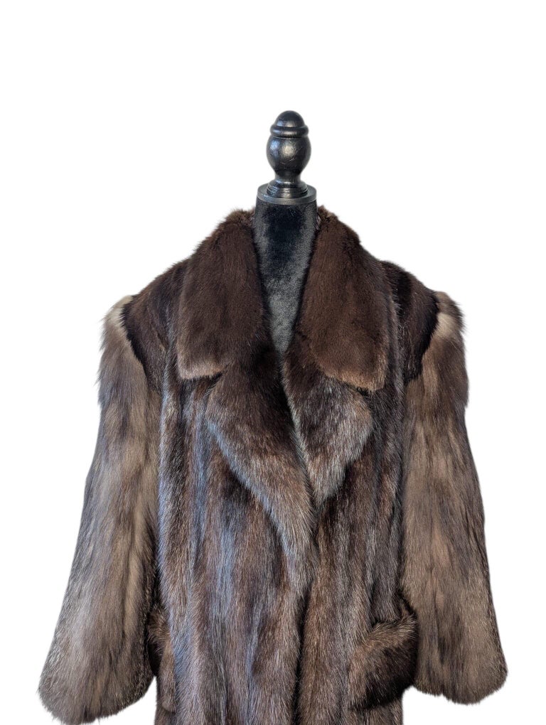 819 unisex mink fur jacket men’s 38/ S or 12/L women