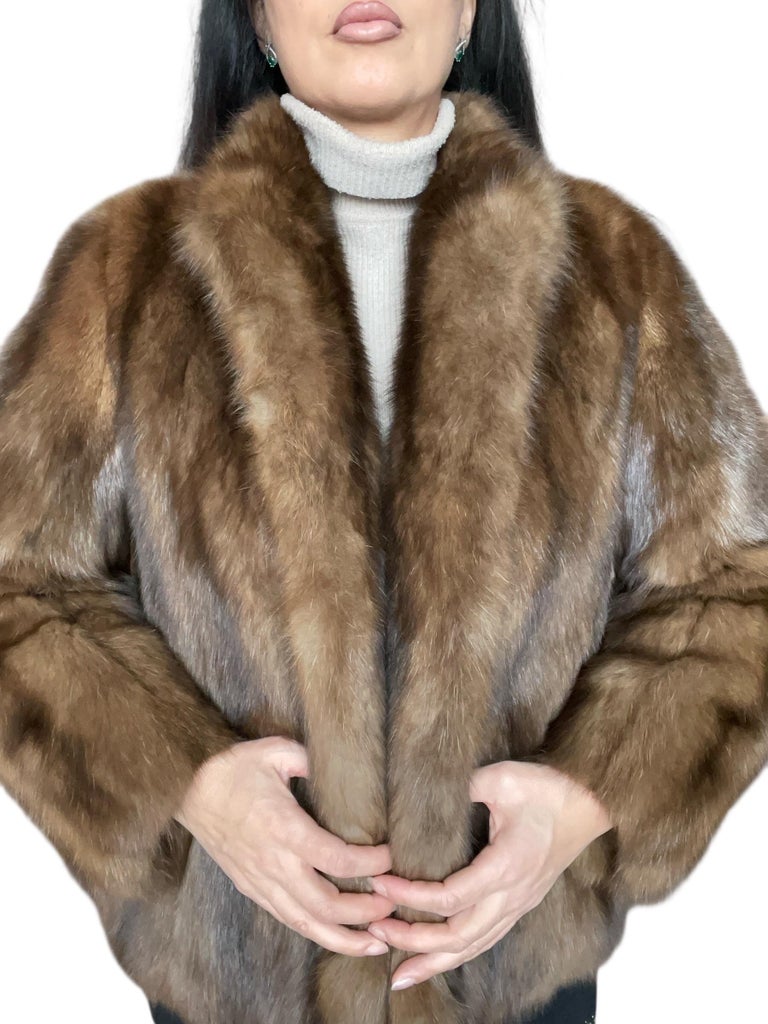 ~Unused Maximilian Russian sable fur coat silver tip 12400$ ~no duties