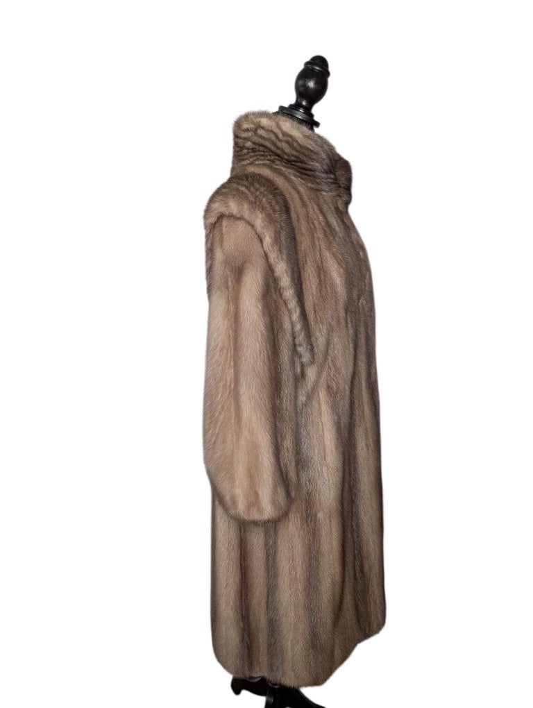 Mao wing 80’s pastel Lutetia mink fur coat 10/M ~no duties