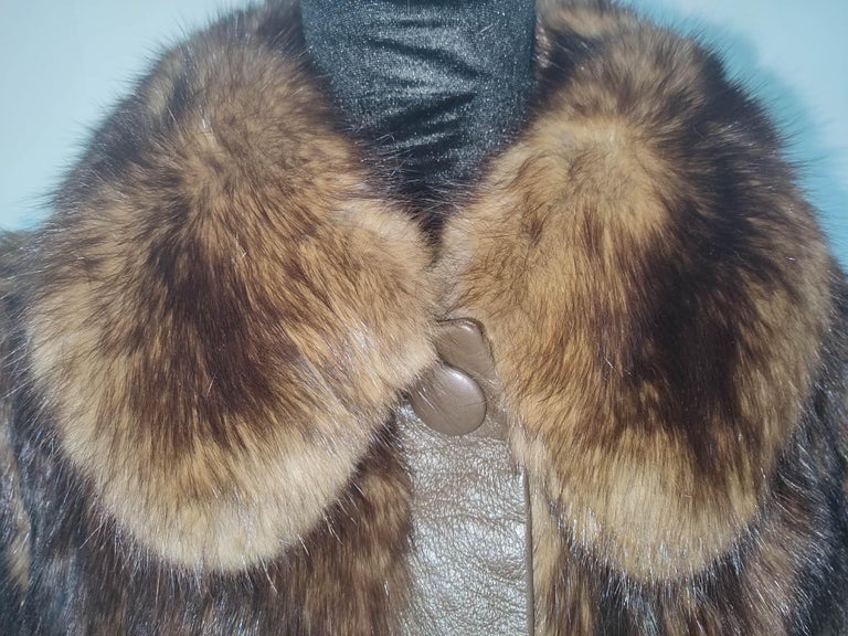 Vintage Russian sable fur jacket 6/S ~no duties