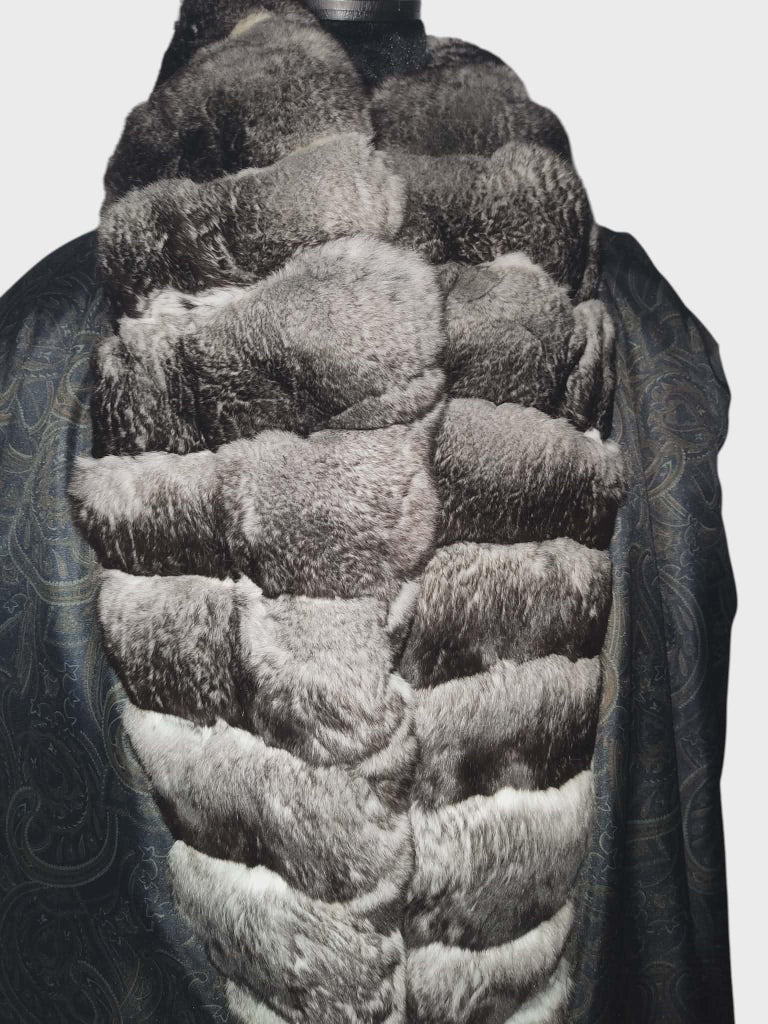 John Galliano chinchilla fur coat unisex women 18 men’s 44-46/L ~no duties