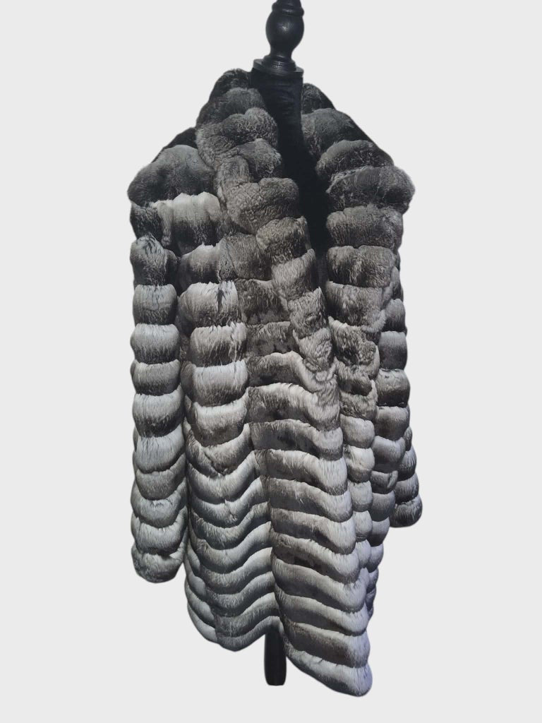 John Galliano chinchilla fur coat unisex women 18 men’s 44-46/L ~no duties