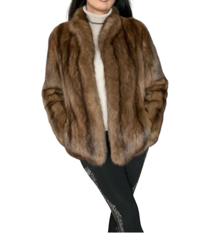 ~Unused Maximilian Russian sable fur coat silver tip 12400$ ~no duties