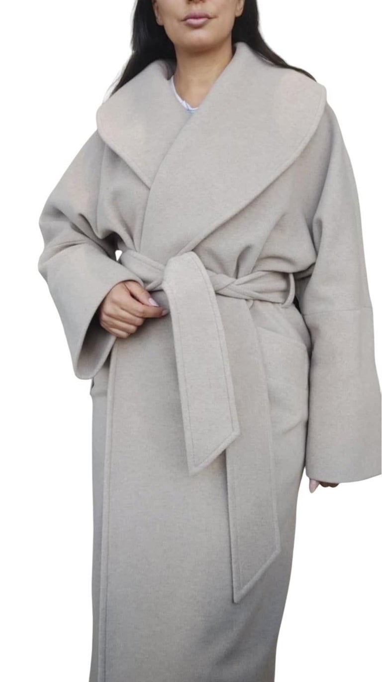Loro piana cashmere robe style coat 12/L ~no duties