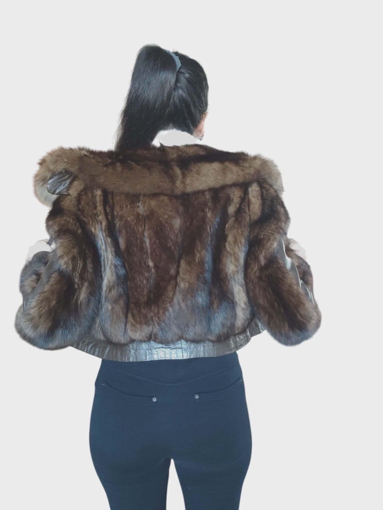 Vintage Russian sable fur jacket 6/S ~no duties