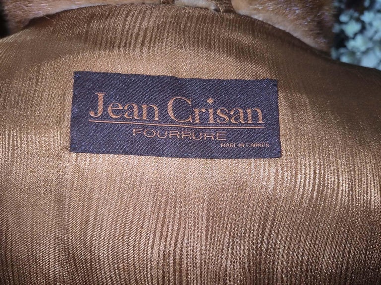 Brand new Jean Crissan whiskey female mink fur coat 8-10/M ~no duties