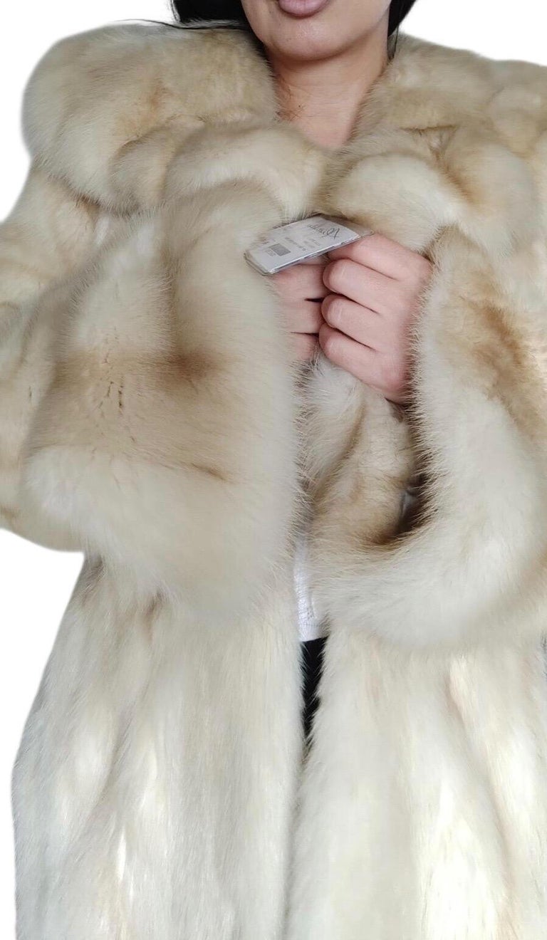Brand new bisang rare golden Russian sable fur coat 8/M ~no duties