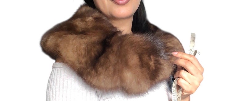 Russian sable fur collar