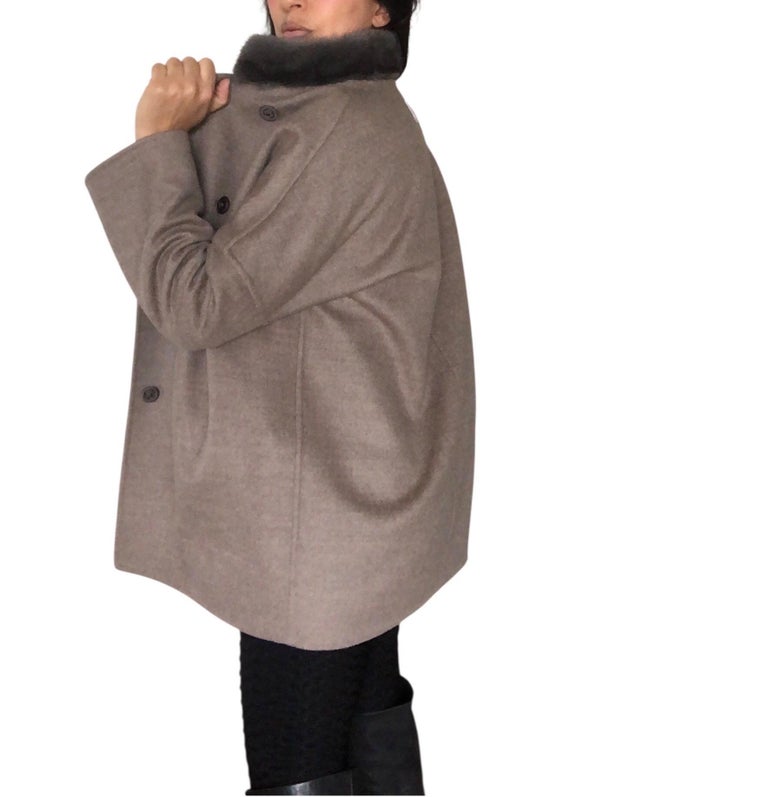 Brand new Loro piana reversible wool cashmere size 6/S ~no duties