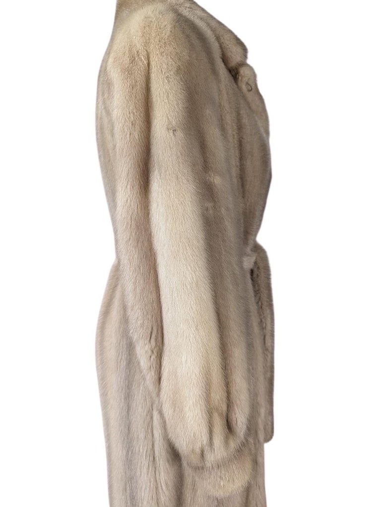 Mint robe style blush mink fur coat 8/M ~no duties