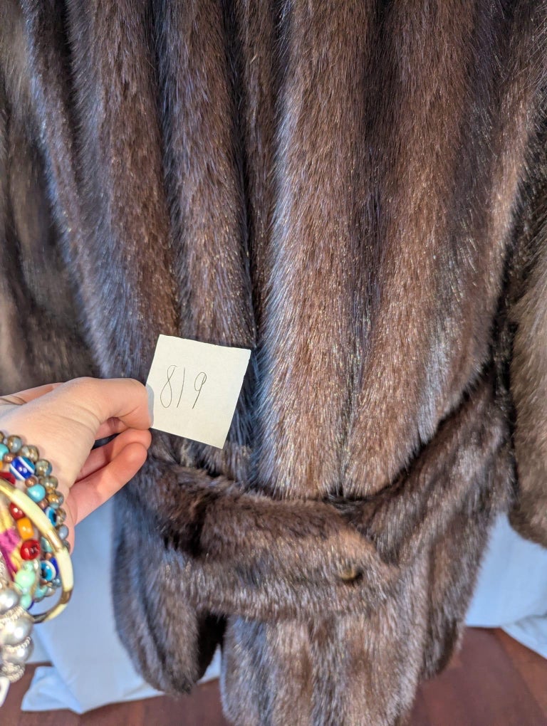 819 unisex mink fur jacket men’s 38/ S or 12/L women