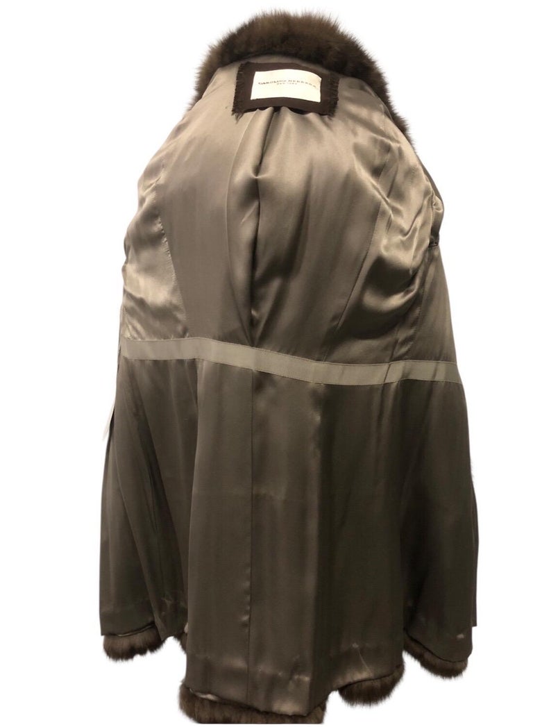 Carolina Herrera barguzin Russian sable fur coat 12/M tags 95k ~no duties