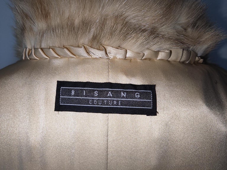 Brand new bisang rare golden Russian sable fur coat 8/M ~no duties