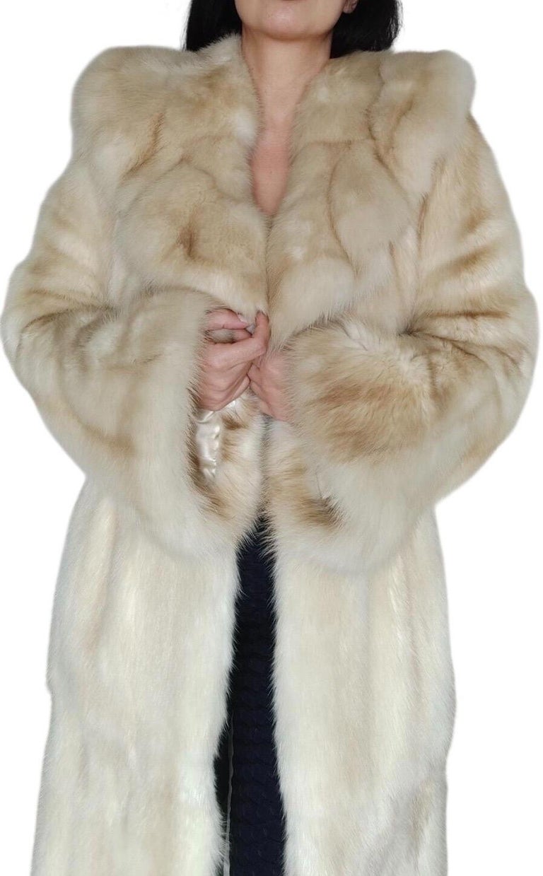 Brand new bisang rare golden Russian sable fur coat 8/M ~no duties