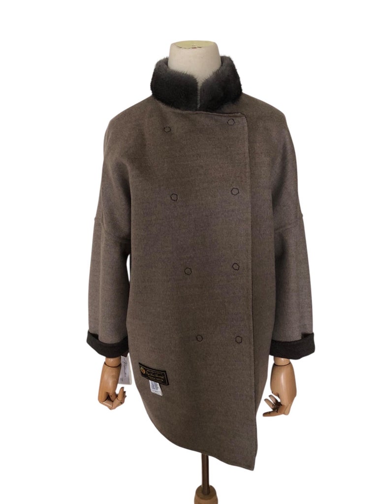 Brand new Loro piana reversible wool cashmere size 6/S ~no duties
