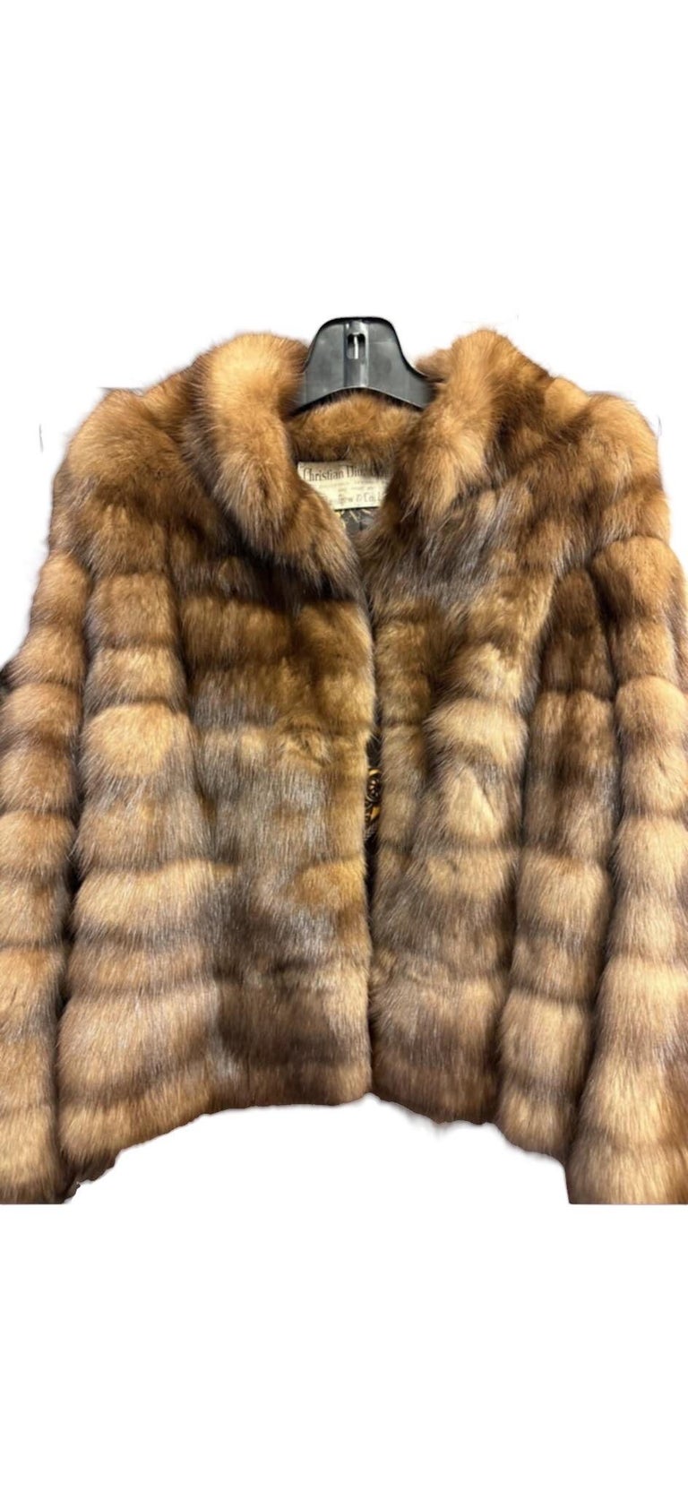 Vintage horizontal Christian Dior sable fur coat jacket ~no duties