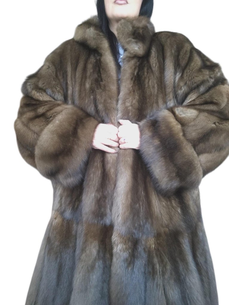 Emperial tortora Russian Sable fur coat size 24 185000$ Dior Label ~no duties