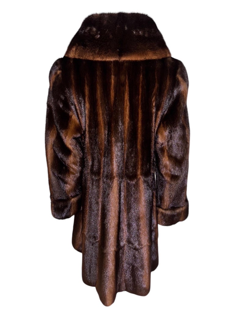 Holt Renfrew ombre mink fur coat size 8/M ~no duties