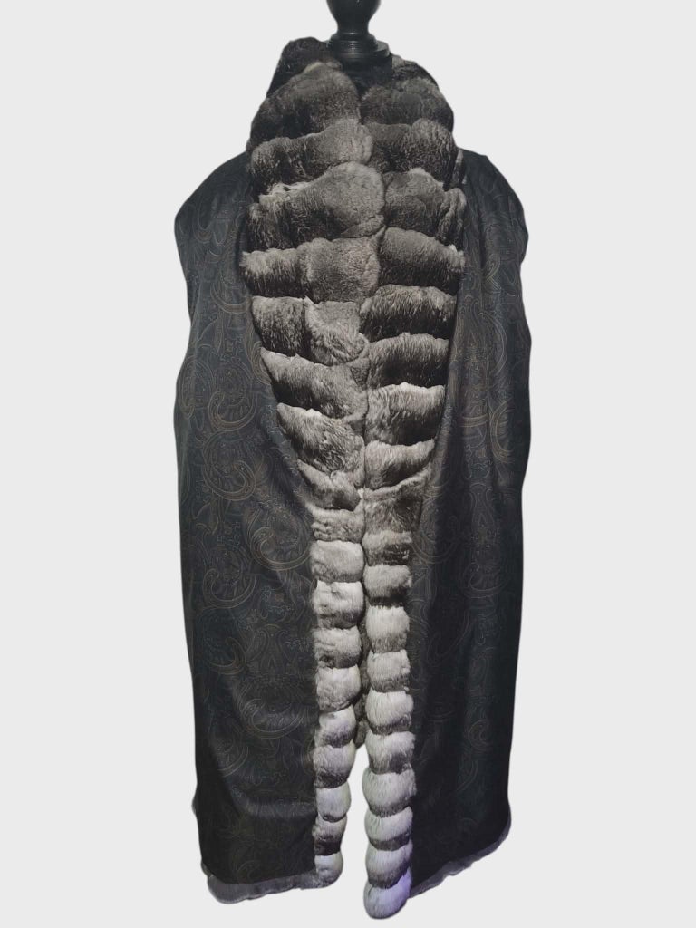 John Galliano chinchilla fur coat unisex women 18 men’s 44-46/L ~no duties