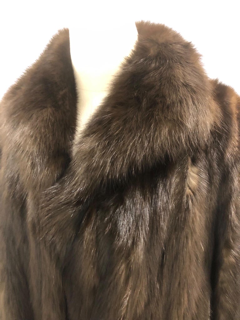 Carolina Herrera barguzin Russian sable fur coat 12/M tags 95k ~no duties