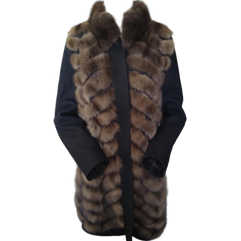 Loro Piana Coat Russian Sable fur Gulliana Tesso Italy 24000$ ~no duties
