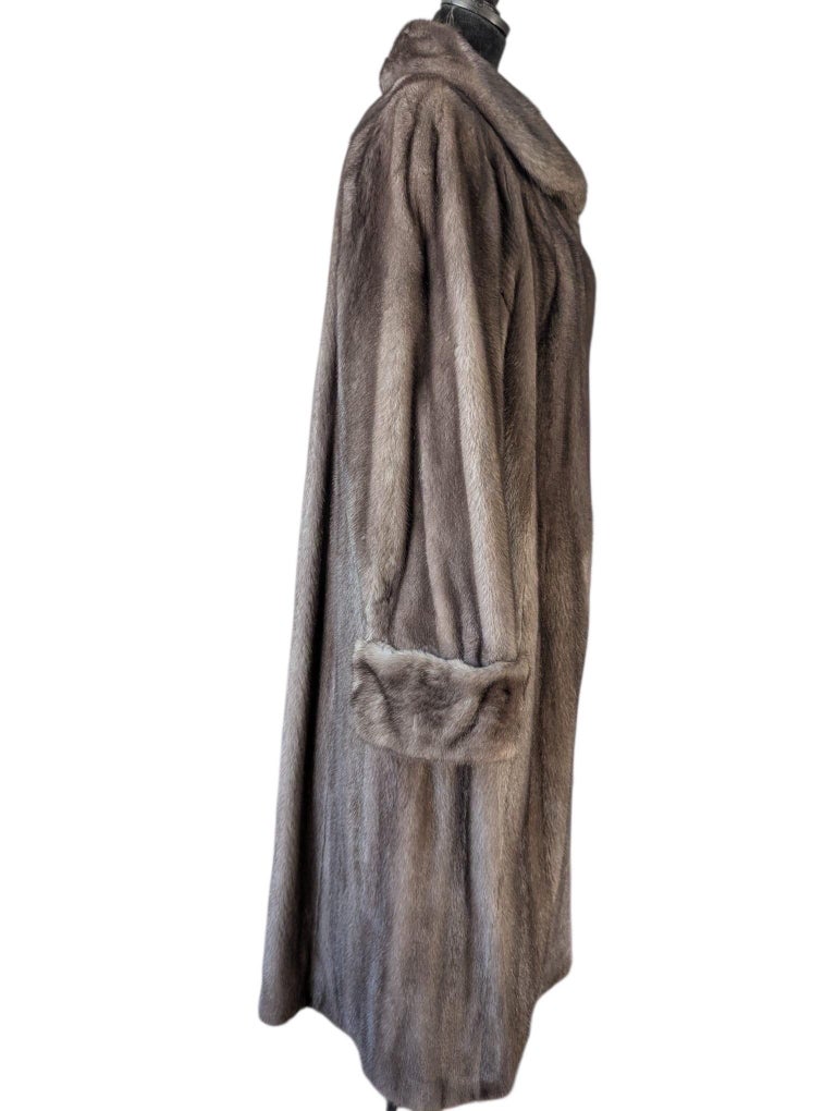 Brand new blue iris mink fur coat #805 ~no duties
