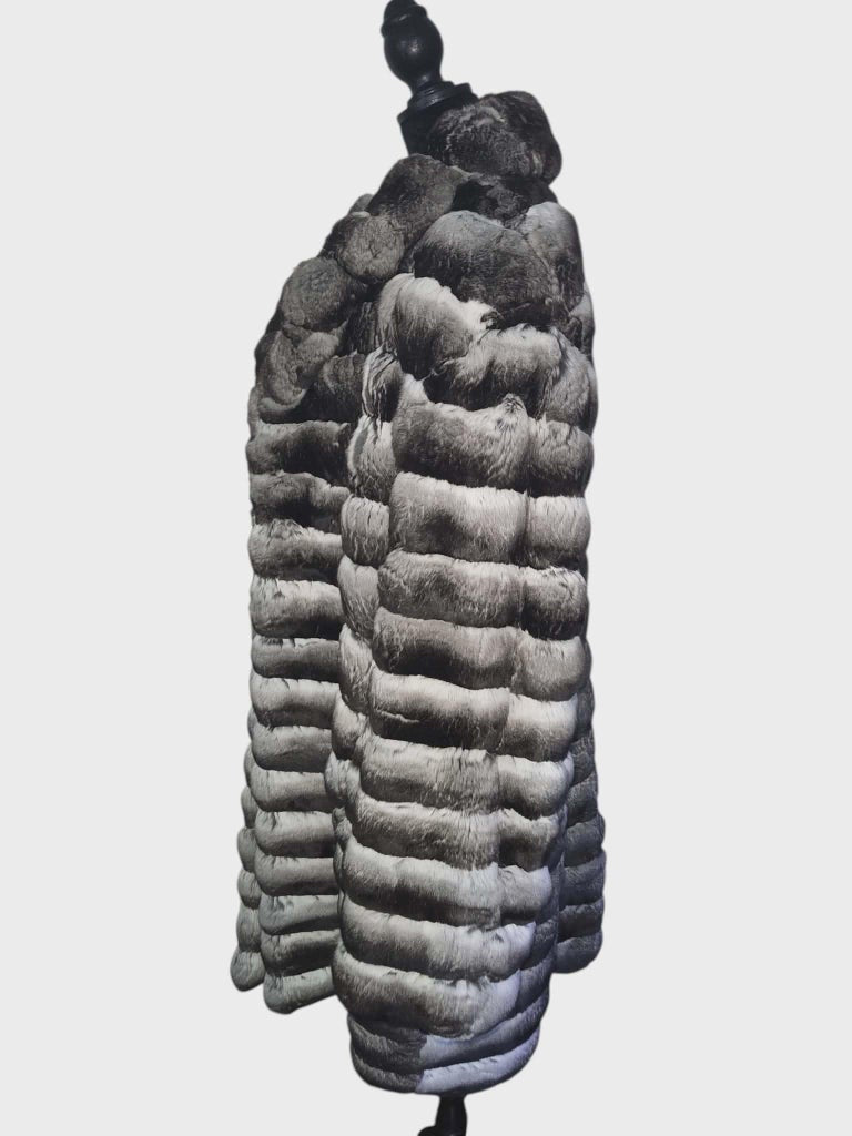 John Galliano chinchilla fur coat unisex women 18 men’s 44-46/L ~no duties