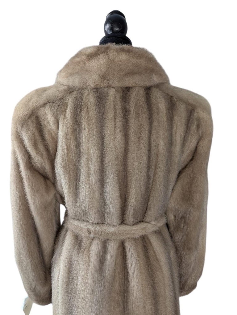 Mint robe style blush mink fur coat 8/M ~no duties