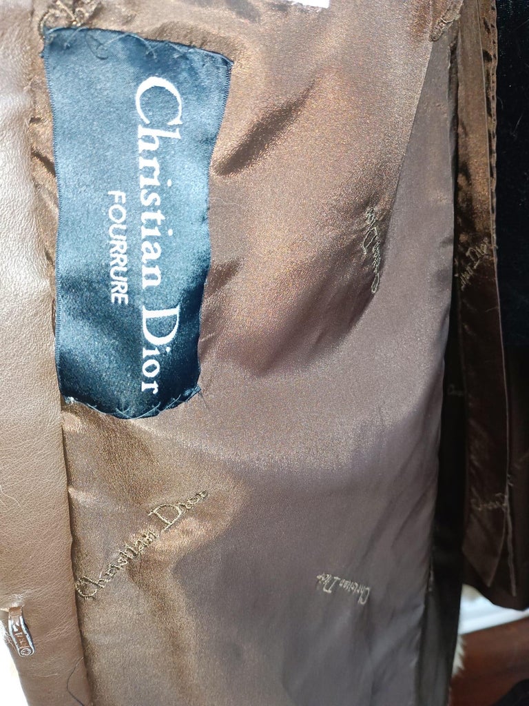 Mint Christian Dior sectional fox fur coat 10/M ~no duties